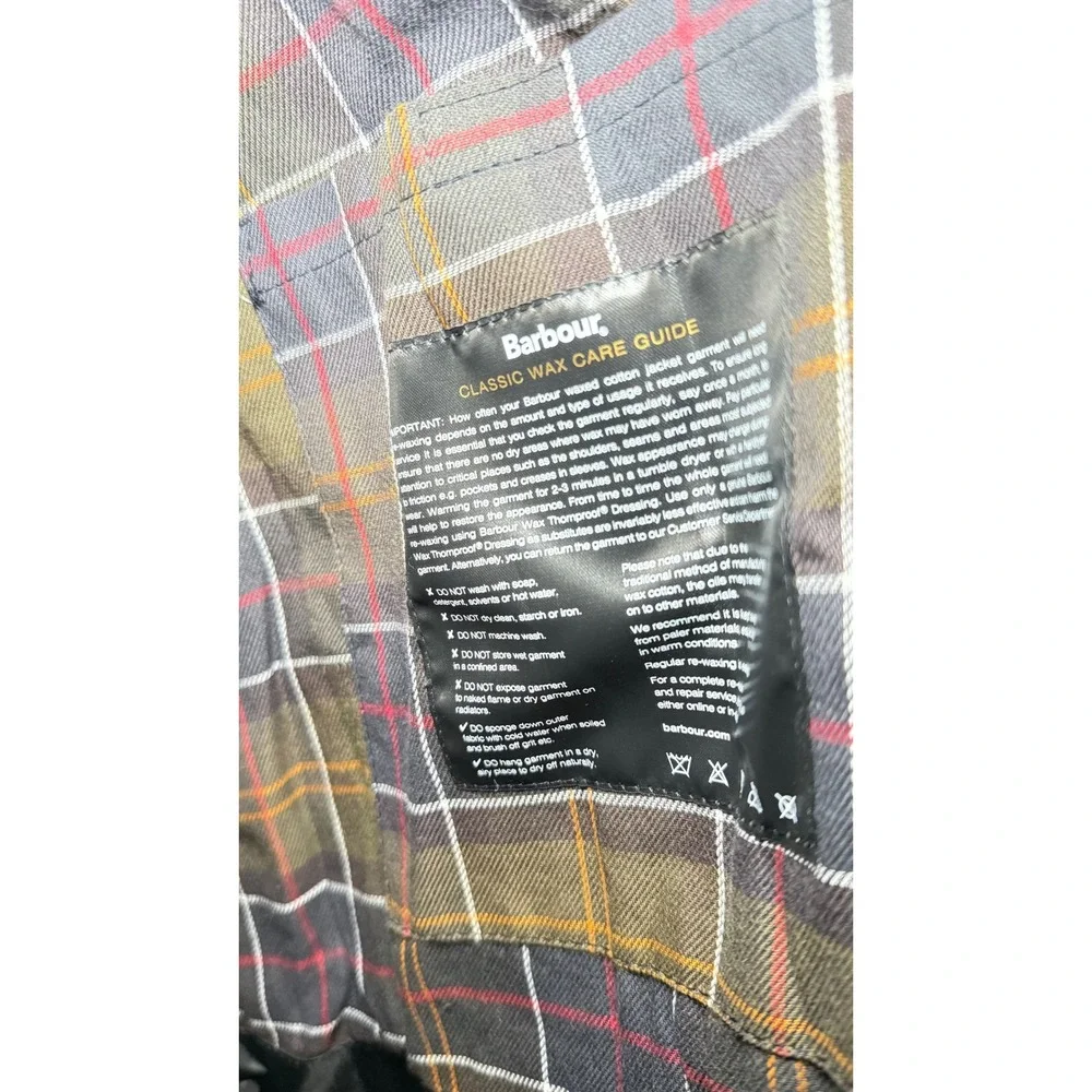 NWT Barbour Ashby Wax Jacket Mens Medium Black Sylkoil Waxed Cotton Coat